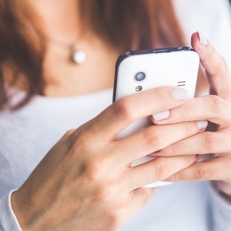 Person filming dental work